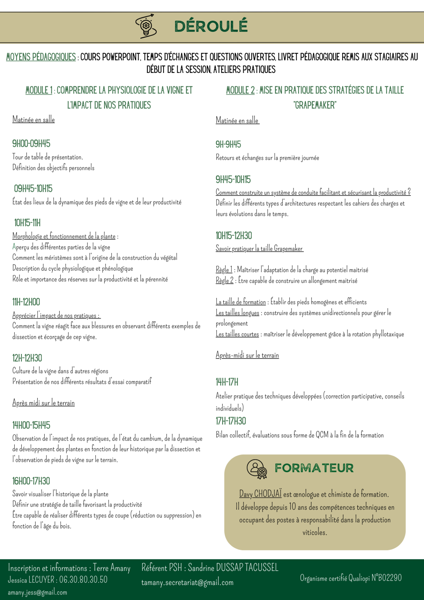 Programme initiale 2